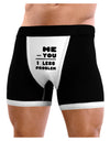 Me - You = 1 Less Problem Mens Boxer Brief Underwear-Boxer Briefs-NDS Wear-Black-with-White-Small-NDS WEAR