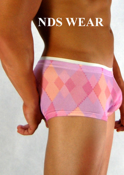 Men's Pink Diamond Short-NDS Wear-ABCunderwear.com-Small-NDS WEAR