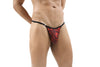Men's Red and Black Cappuccino Zebra Print G-String Thong - By NDS Wear-Mens Thong-NDS WEAR-Small-NDS WEAR