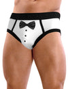 Mens Sexy Tuxedo Briefs Underwear-Boxer Briefs-NDS Wear-White with Black-Small-NDS WEAR