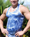 Men's Sparkle Tank Top - Sexy Club or Gym wear for Men-NDS Wear-ndswear.com-Small-Blue-NDS WEAR