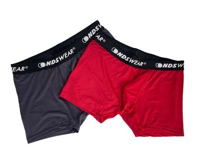 Men's Sport Mesh Boxer Briefs by NDS Wear-Boxer Brief-nds wear-Small-Black/Red-NDS WEAR