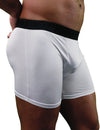 Mens White Boxer Briefs Poly Underwear-Underwear-NDS Wear-NDS WEAR