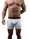 Mens White Boxer Briefs Poly Underwear-Underwear-NDS Wear-NDS WEAR