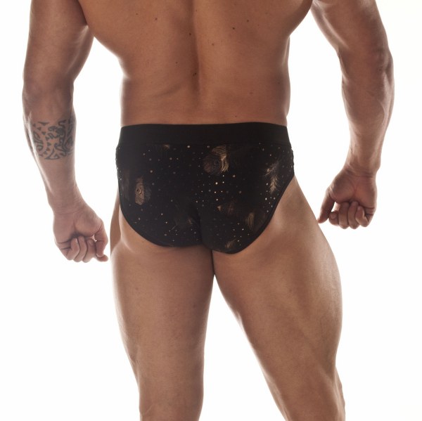 NDS Wear Metallic Sky-Chief Bikini – Men’s Metallic String Bikini Brief with Scoop Front-Mens Briefs Underwear-NDS Wear-NDS WEAR