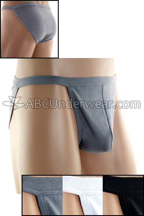 Metropolis Men's Opensided Brief-Mens Brief-Lobbo-Small-Black-NDS WEAR