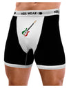 Mexican Flag Guitar Design Mens Boxer Brief Underwear by TooLoud-Boxer Briefs-NDS Wear-Black-with-White-Small-NDS WEAR