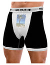 Miami Beach View Mirage Mens Boxer Brief Underwear-Boxer Briefs-NDS Wear-Black-with-White-Small-NDS WEAR