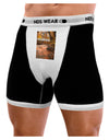 Mt Shavano Colorado Text Mens Boxer Brief Underwear-Boxer Briefs-NDS Wear-Black-with-White-Small-NDS WEAR