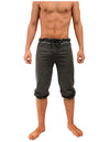 NDS Wear Mens Drawstring Pilates Capri Pant - Charcoal-NDS Wear-NDS Wear-Small-NDS WEAR