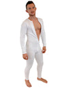 NDS Wear Mens Stretch Thermal Cotton Union Suit - White-NDS Wear-NDS Wear-NDS WEAR