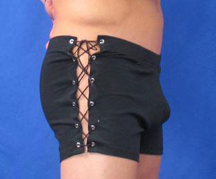 NDS Wear Side Lace-up Black Short-NDS Wear-NDS WEAR-Small-NDS WEAR