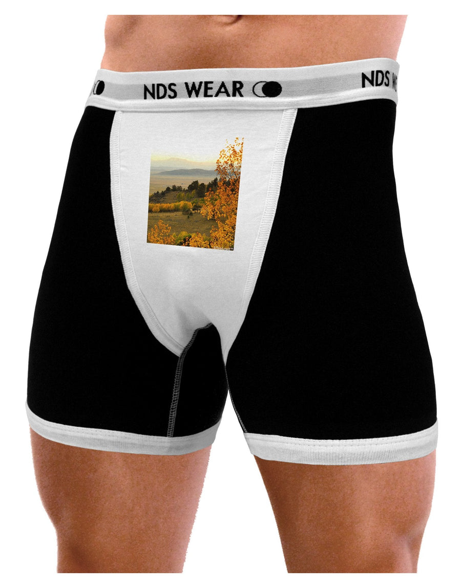 Nature Photography - Gentle Sunrise Mens Boxer Brief Underwear by NDS Wear-Boxer Briefs-NDS Wear-Black-with-White-Small-NDS WEAR