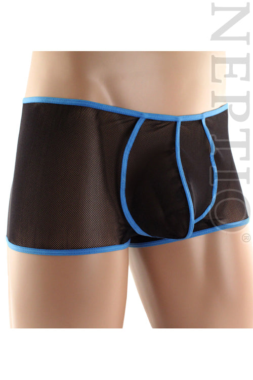Neptio Rave Men's Mesh Trunk Underwear-NDS Wear-Neptio-Small-Blue-NDS WEAR