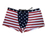 Neptio Stars & Stripes Square Cut Swimwear for Men: Embrace the Spirit of American Pride-mens midcut swimsuit-NDS Wear-Small-NDS WEAR