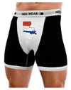 New Orleans Louisiana Flag Mens Boxer Brief Underwear-Boxer Briefs-NDS Wear-Black-with-White-Small-NDS WEAR