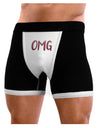 OMG Mens Boxer Brief Underwear by TooLoud-Boxer Briefs-NDS Wear-Black-with-White-Small-NDS WEAR
