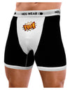 Onomatopoeia POW Mens Boxer Brief Underwear-Boxer Briefs-NDS Wear-Black-with-White-Small-NDS WEAR