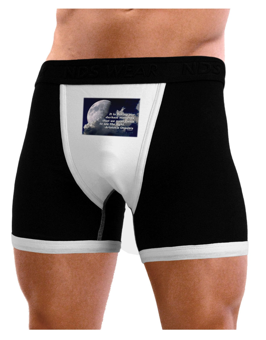 Our Darkest Moments Mens Boxer Brief Underwear-Boxer Briefs-NDS Wear-Black-with-White-Small-NDS WEAR