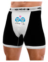 Owl Always Love You - Blue Owls Mens Boxer Brief Underwear by TooLoud-Boxer Briefs-NDS Wear-Black-with-White-Small-NDS WEAR