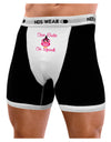 Owl Too Cute Pink Mens Boxer Brief Underwear-Boxer Briefs-NDS Wear-Black-with-White-Small-NDS WEAR