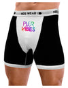 PLUR Vibes Mens Boxer Brief Underwear-Boxer Briefs-NDS Wear-Black-with-White-Small-NDS WEAR