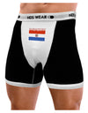 Paraguay Flag Mens Boxer Brief Underwear-Boxer Briefs-NDS Wear-Black-with-White-Small-NDS WEAR