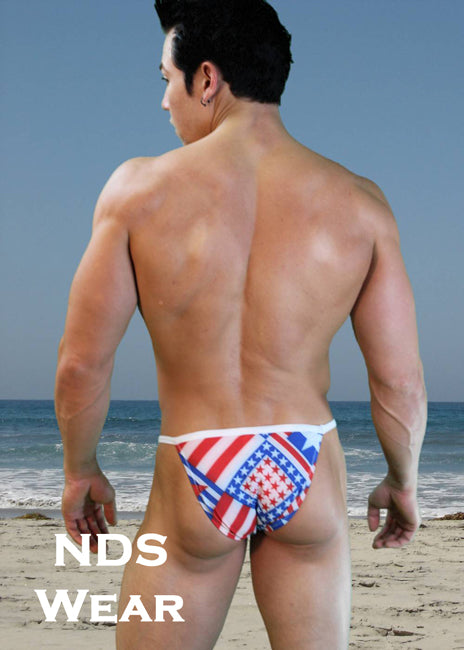 Patriotic Openside Bikini Swimsuit Collection-NDS Wear-NDS Wear-Small-NDS WEAR