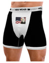 Patriotic USA Flag with Bald Eagle Mens Boxer Brief Underwear by TooLoud-Boxer Briefs-NDS Wear-Black-with-White-Small-NDS WEAR