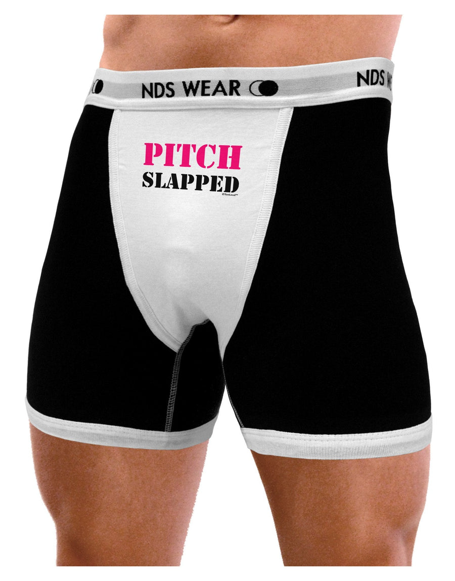 Pitch Slapped - Pink Mens Boxer Brief Underwear-Boxer Briefs-NDS Wear-Black-with-White-Small-NDS WEAR