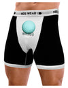 Planet Uranus Text Mens Boxer Brief Underwear-Boxer Briefs-NDS Wear-Black-with-White-Small-NDS WEAR