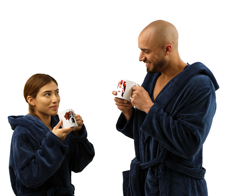 Plush Hooded Robe for Men-Robe-NDS WEAR-NDS WEAR