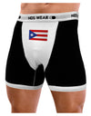 Puerto Rico Flag Mens Boxer Brief Underwear-Boxer Briefs-NDS Wear-Black-with-White-Small-NDS WEAR