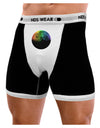 Rainbow Moon Mens Boxer Brief Underwear-Boxer Briefs-NDS Wear-Black-with-White-Small-NDS WEAR