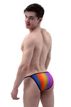 Rainbows Illusion String Brief Men's Underwear-Mens Bikini-NDS WEAR-NDS WEAR