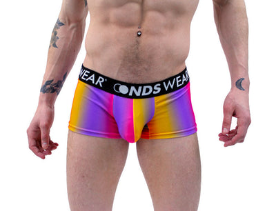 Rainbows Men's Short Trunk Underwear-Mens Trunk Underwear-NDS Wear-NDS WEAR