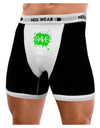 Rave Splatter Green Mens Boxer Brief Underwear-Boxer Briefs-NDS Wear-Black-with-White-Small-NDS WEAR