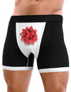 Red Present Bow - Mens Sexy Boxer Brief Funny Underwear-Boxer Brief-NDS Wear-Black with White-Small-NDS WEAR