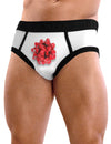 Red Present Bow - Mens Sexy Briefs Funny Underwear - White and Black-NDS Wear-NDS WEAR