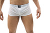 Retro Mesh Side Split Short, Sexy Men's Shorts-Mens Shorts-NDS WEAR-Small-White-NDS WEAR
