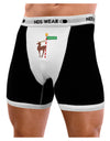 Rudolf Ratchet Reindeer Color Mens Boxer Brief Underwear-Boxer Briefs-NDS Wear-Black-with-White-Small-NDS WEAR