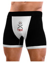 Scary Mask With Machete - TGIF Mens Boxer Brief Underwear-Boxer Briefs-NDS Wear-Black-with-White-Small-NDS WEAR