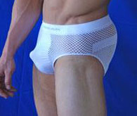 Seamless Microfiber Mesh Underwear-NDS Wear-NDS WEAR-Small-Medium-White-Black-NDS WEAR