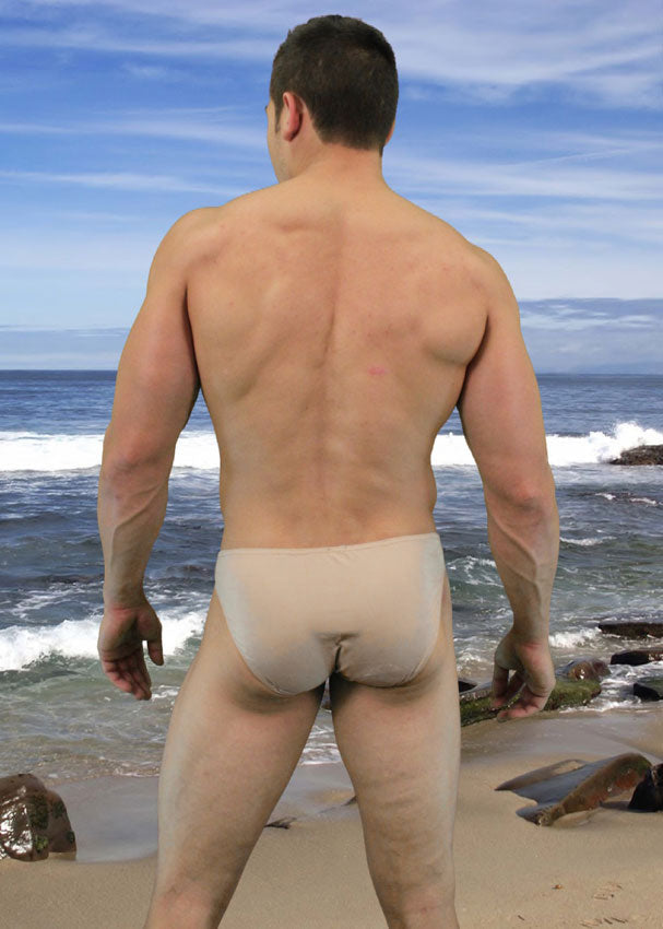 NDS Wear Sexy Nude Dude Microfiber Bikini Brief – Skin Tone Men’s Underwear-Mens Bikini Underwear-NDS Wear-NDS WEAR
