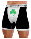 Shamrock Vector Design Mens Boxer Brief Underwear by TooLoud-Boxer Briefs-NDS Wear-Black-with-White-Small-NDS WEAR