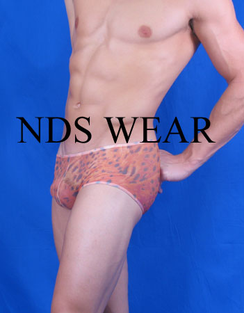 Sheer Orange Leopard Short-NDS Wear-NDS WEAR-Small-NDS WEAR