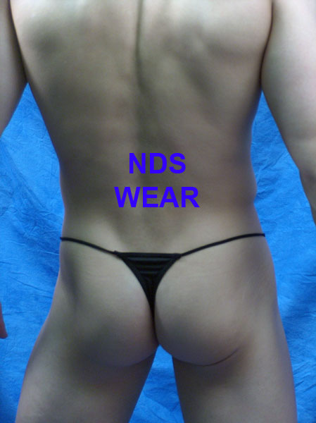 Shop Double String Black Thong-Mens Thong-nds wear-NDS WEAR