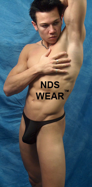 Shop Men's Black Chain Back Thong-Mens Thong-nds wear-NDS WEAR