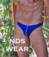 Shop Men's Contrast Thong Swimsuit for a Bold and Fashion-Forward Beach Look-Mens Thong-NDS WEAR-Extra-Small-Royal Blue-NDS WEAR