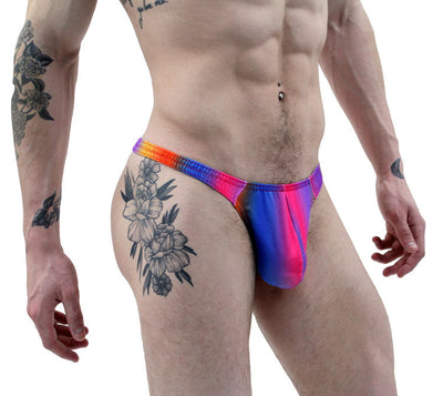 Shop Men's Rainbows Illusion Thong Underwear-Mens Thong-NDS WEAR-NDS WEAR